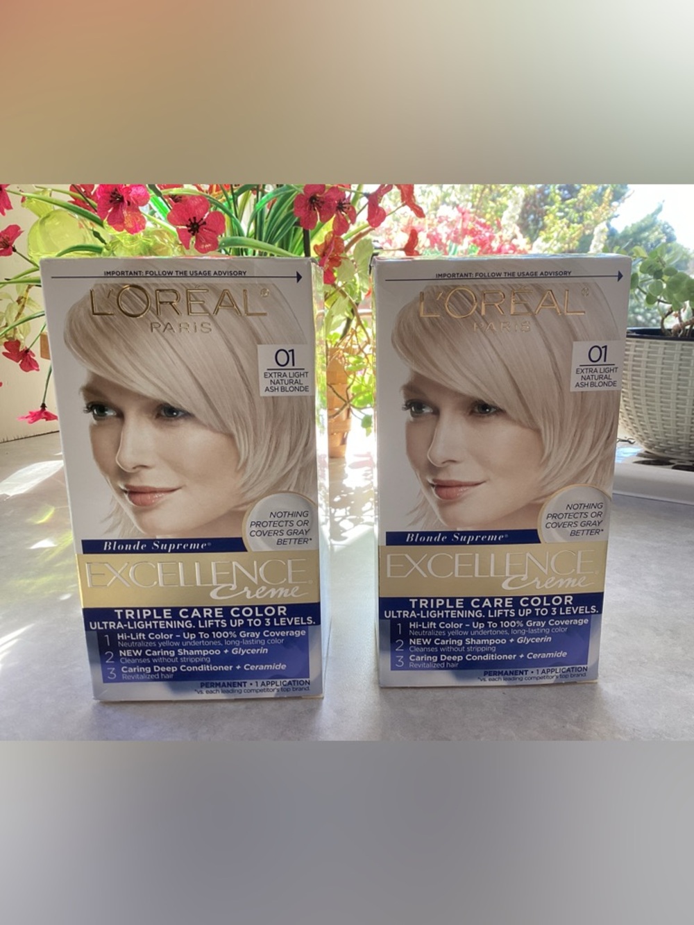 Set of 2: L’Oreal Excellence Creme – 01 Extra Light Natural Ash Blonde sealed